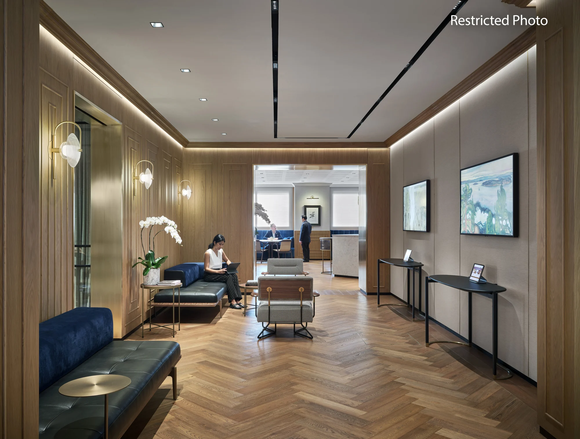 Private lounge suitable for a confidential project consultation